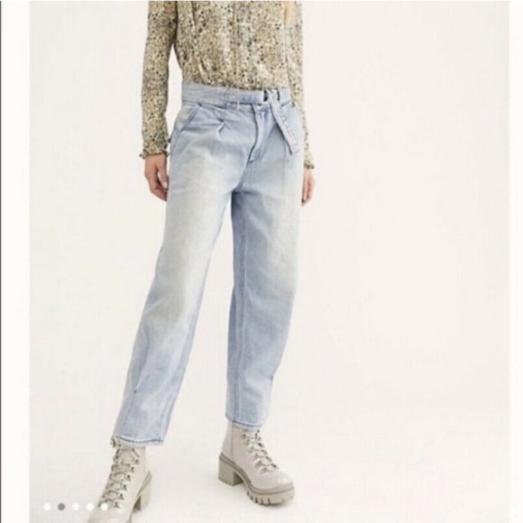 NEW Free People Paloma High Rise Slouchy Jeans 31 - Picture 3 of 12